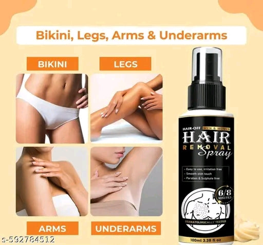 Instant Hair Removal Spray – Painless, Gentle & Smooth Skin Formula