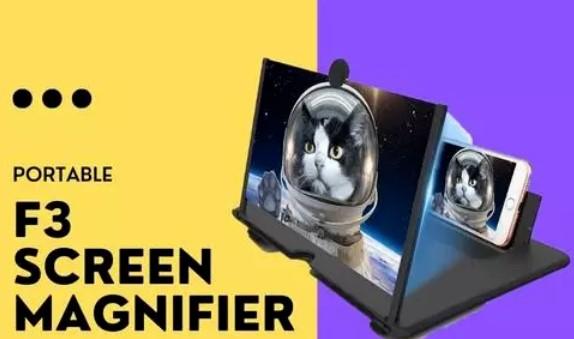3D Phone Screen Magnifier–12X Portable Movie & Gaming Expander