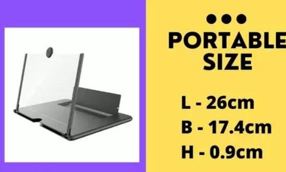 3D Phone Screen Magnifier–12X Portable Movie & Gaming Expander