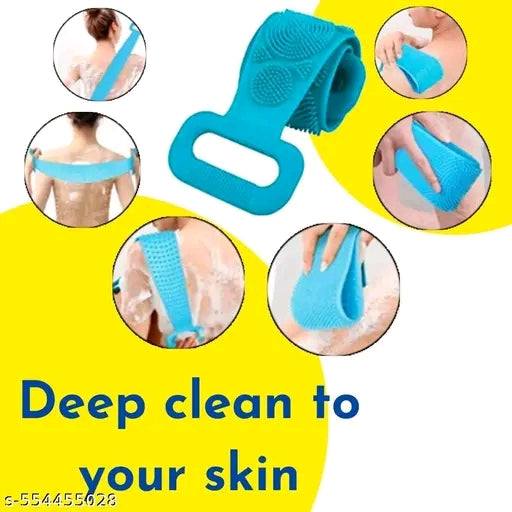 Silicone Bath Scrubber Belt-Double Sided Body Scrub & Dead Skin Remover