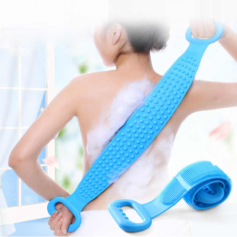 Silicone Bath Scrubber Belt-Double Sided Body Scrub & Dead Skin Remover