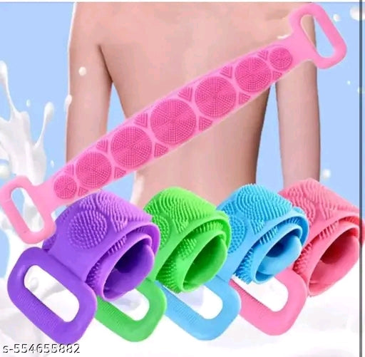 Silicone Bath Scrubber Belt-Double Sided Body Scrub & Dead Skin Remover