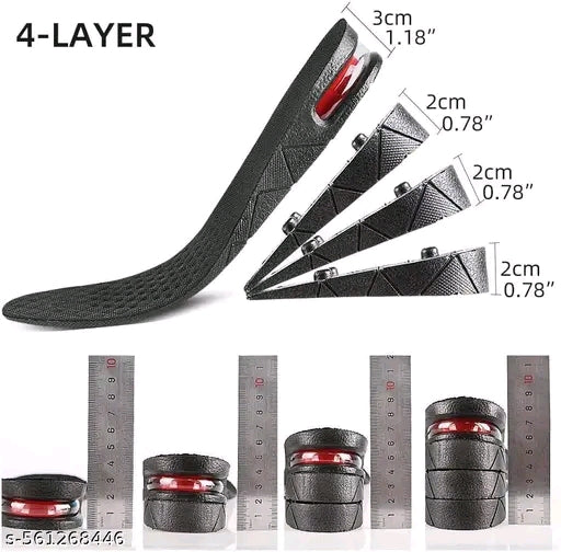 4-Layer Adjustable Height Increasing Insoles – Comfortable & Durable