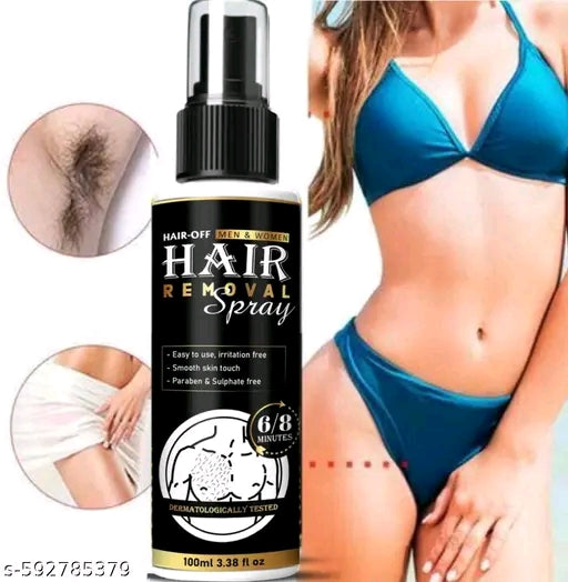 Instant Hair Removal Spray – Painless, Gentle & Smooth Skin Formula