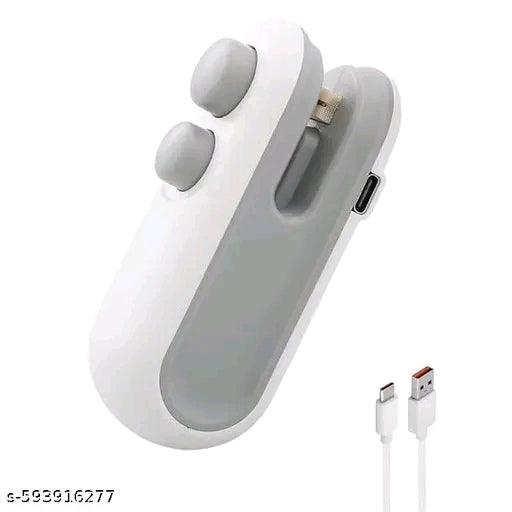 2-in-1 Pack Sealer & Cutter–USB Rechargeable Heat Sealing Machine