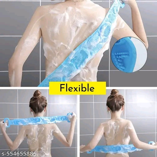 Silicone Bath Scrubber Belt-Double Sided Body Scrub & Dead Skin Remover