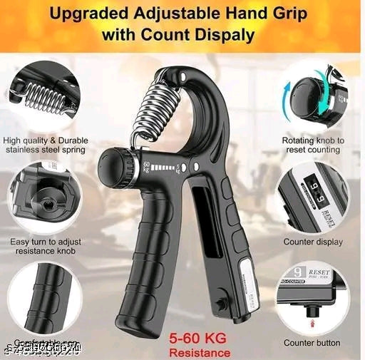 Countable Hand Gripper – Finger, Wrist & Forearm Exerciser