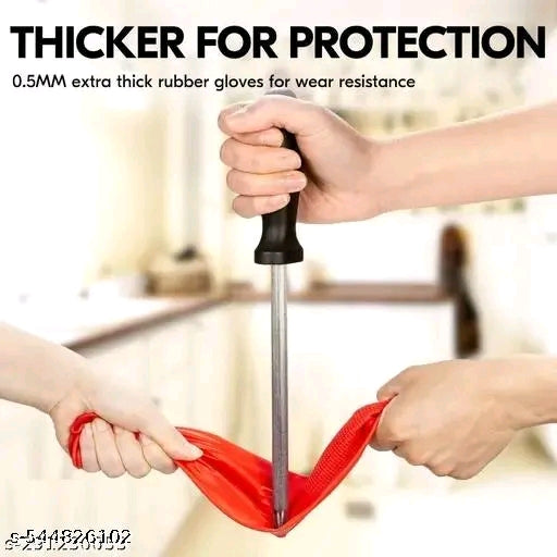 Premium Silicone Kitchen Cleaning Gloves – Heat Resistant, Reusable & Multi-Purpose