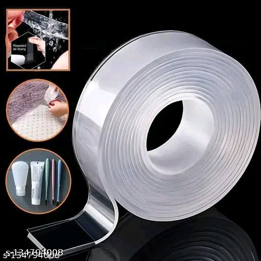 Double Sided Heavy Duty Tape- Reusable, Washable, Traceless For Walls