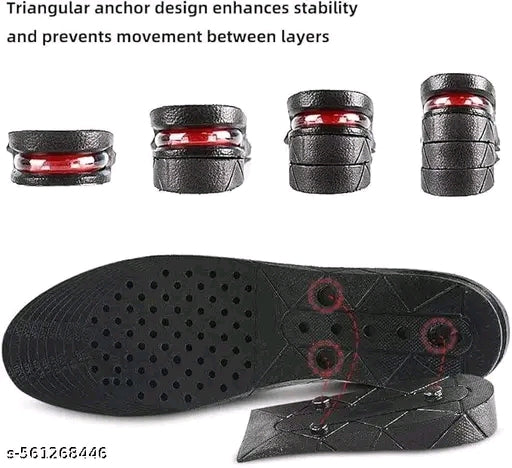 4-Layer Adjustable Height Increasing Insoles – Comfortable & Durable