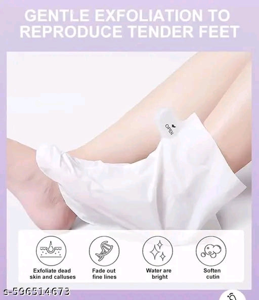 Exfoliating Foot Peel Mask – Removes Dead Skin & Softens Cracked Heels